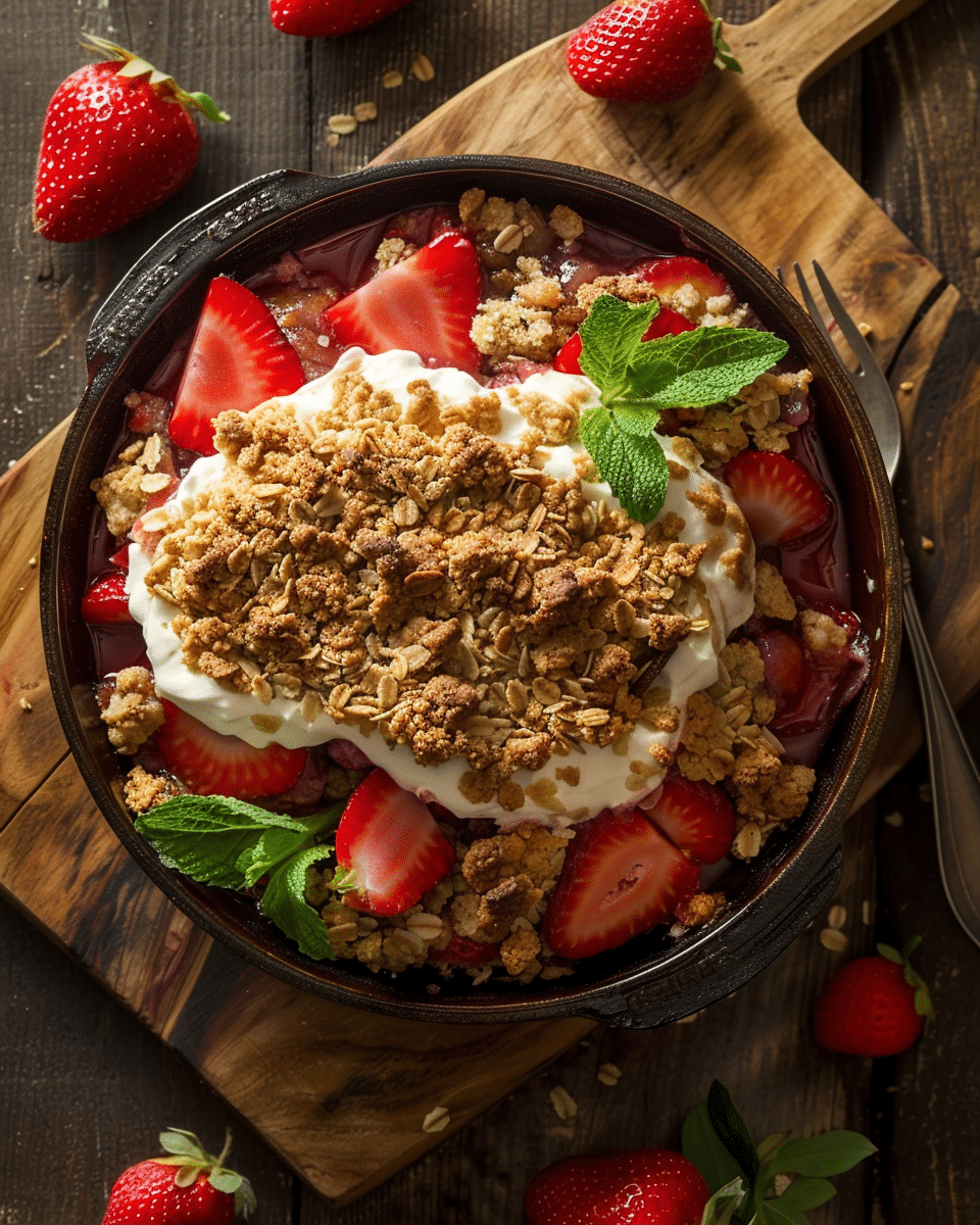 Strawberry Rhubarb Crisp