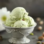 Healthy Almond Pistachio Frozen Yogurt
