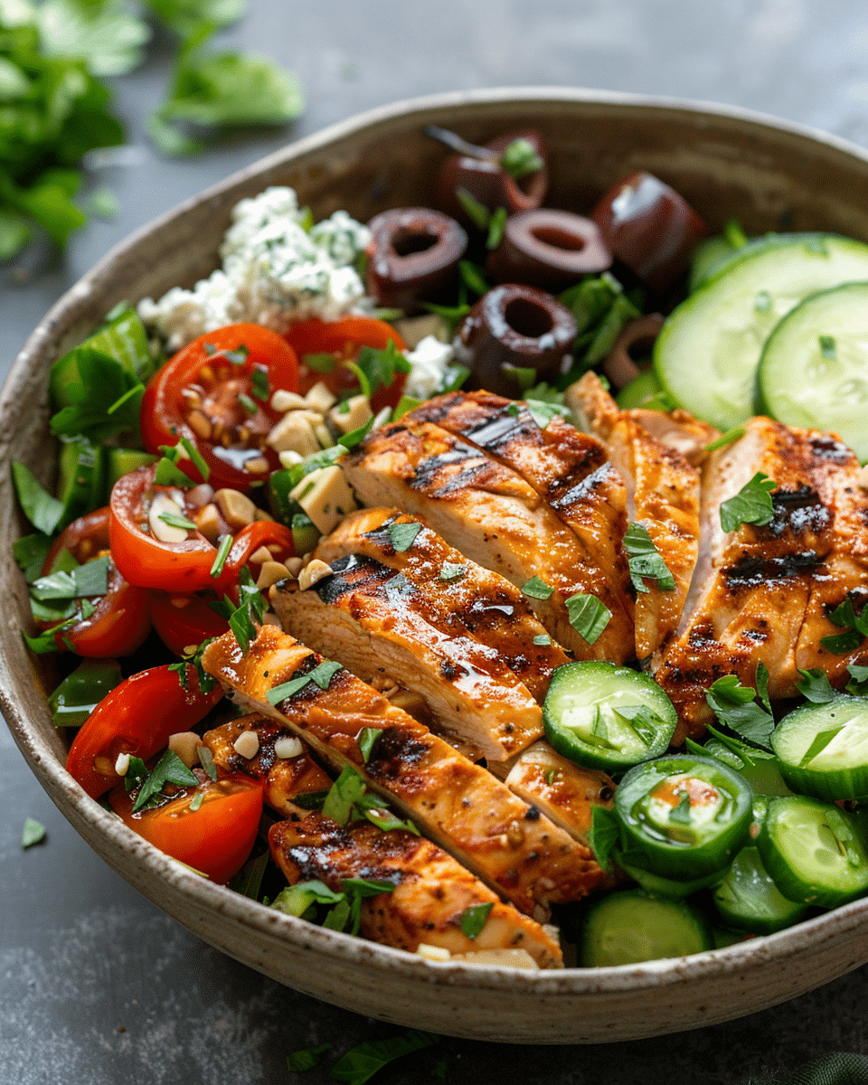 Spiced Mediterranean Chicken Bowls