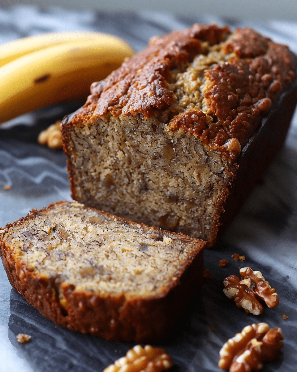 4 Ingredient Banana Bread (Without Cake Mix!)