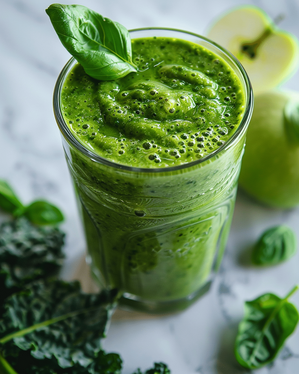Easy Apple Greens Smoothie