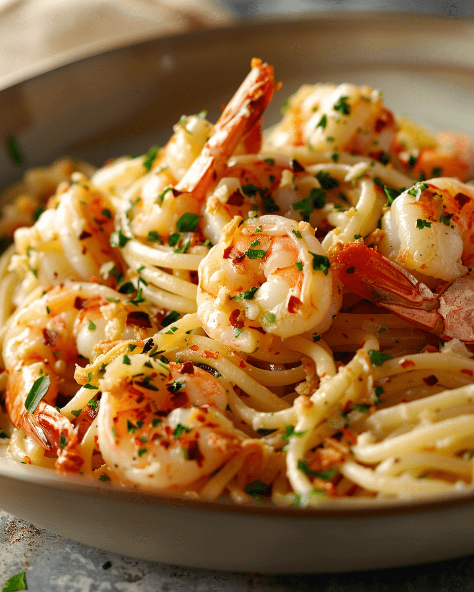 Garlic Butter Shrimp Pasta