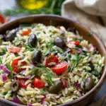 Herby Olive Italian Orzo Salad