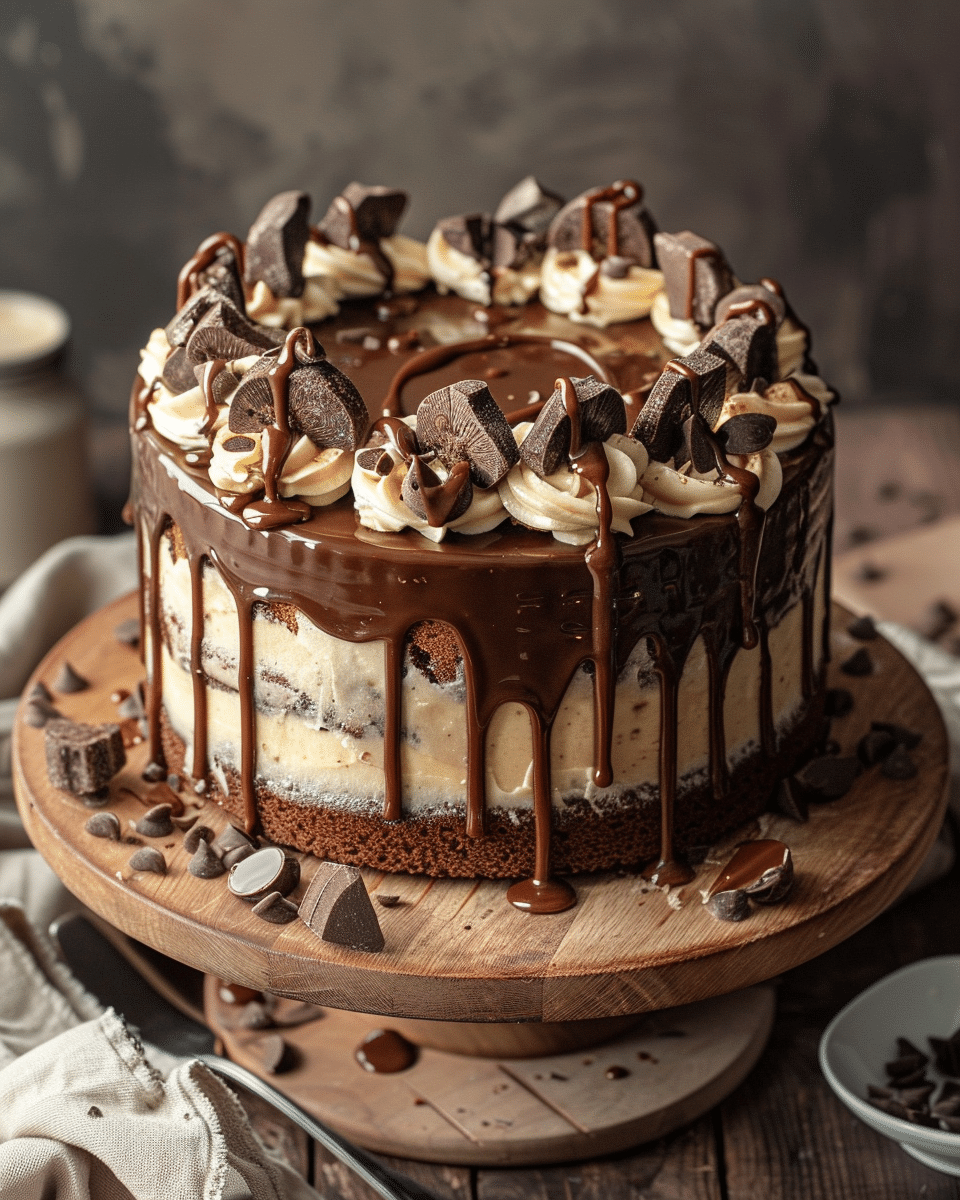 Salted Caramel Chocolate Banana Cake