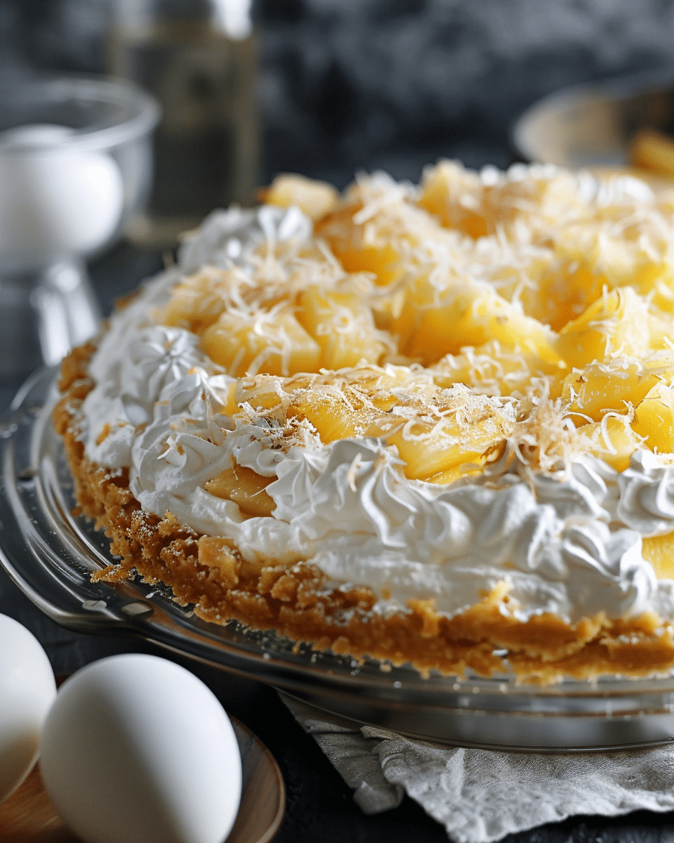 No-Bake Pineapple Pie