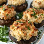 Printable Red Lobster Stuffed Mushrooms Recipe Card
