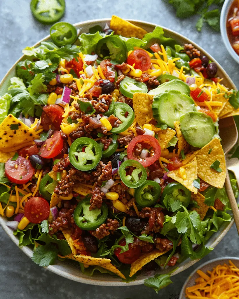 Healthy Taco Salad Recipe | Yum Family Recipes