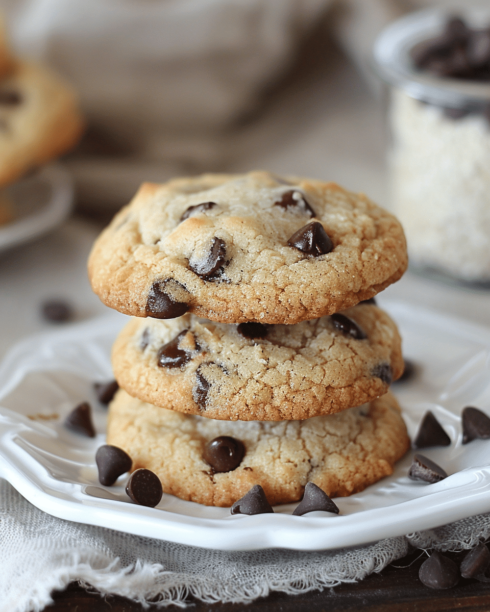 Soft Chewy Coconut Flour Chocolate Chip Cookies