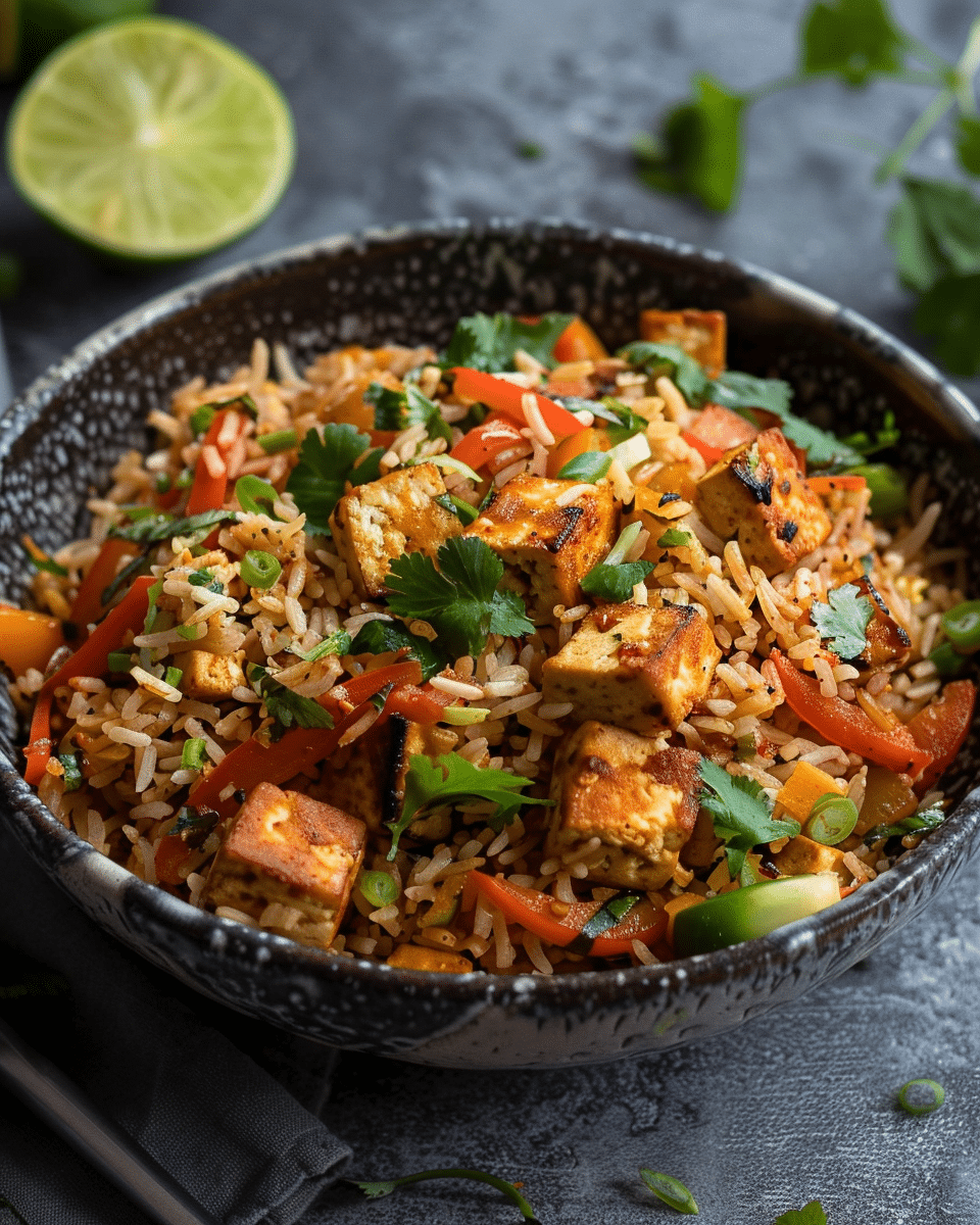 Tofu Fajita Fried Rice