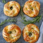 Cheesy Rosemary Pretzels