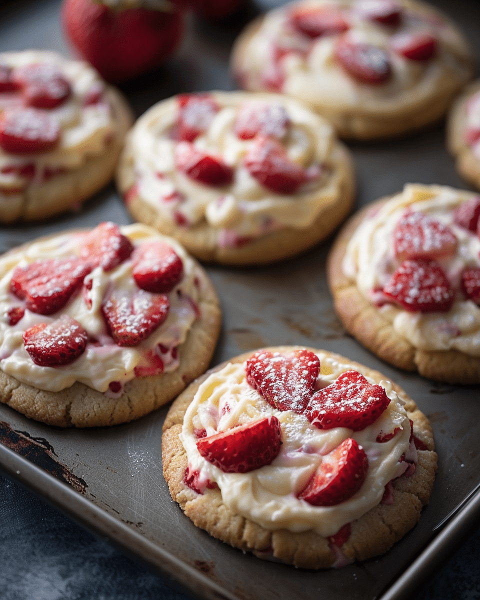 Best Strawberry Cheesecake Cookies