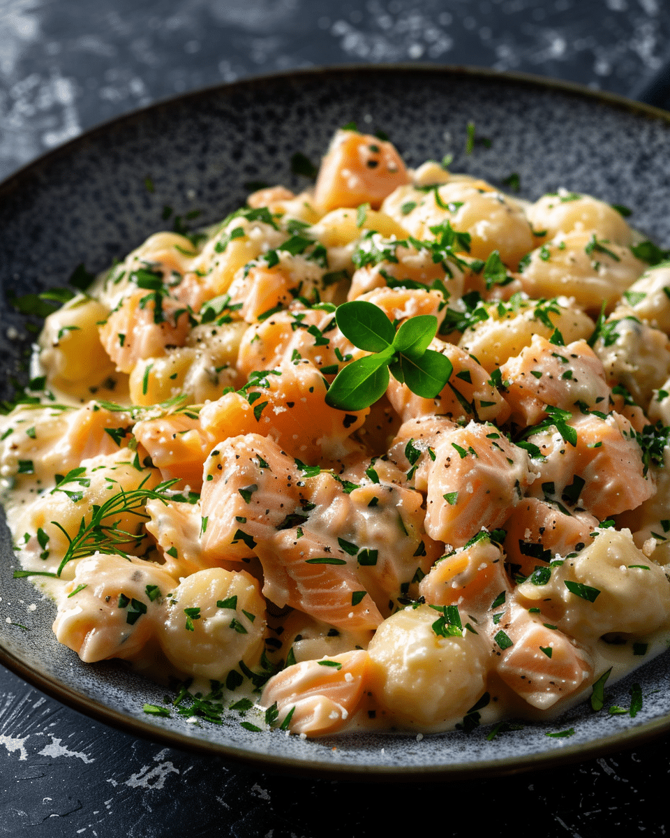 Best Creamy Salmon Gnocchi