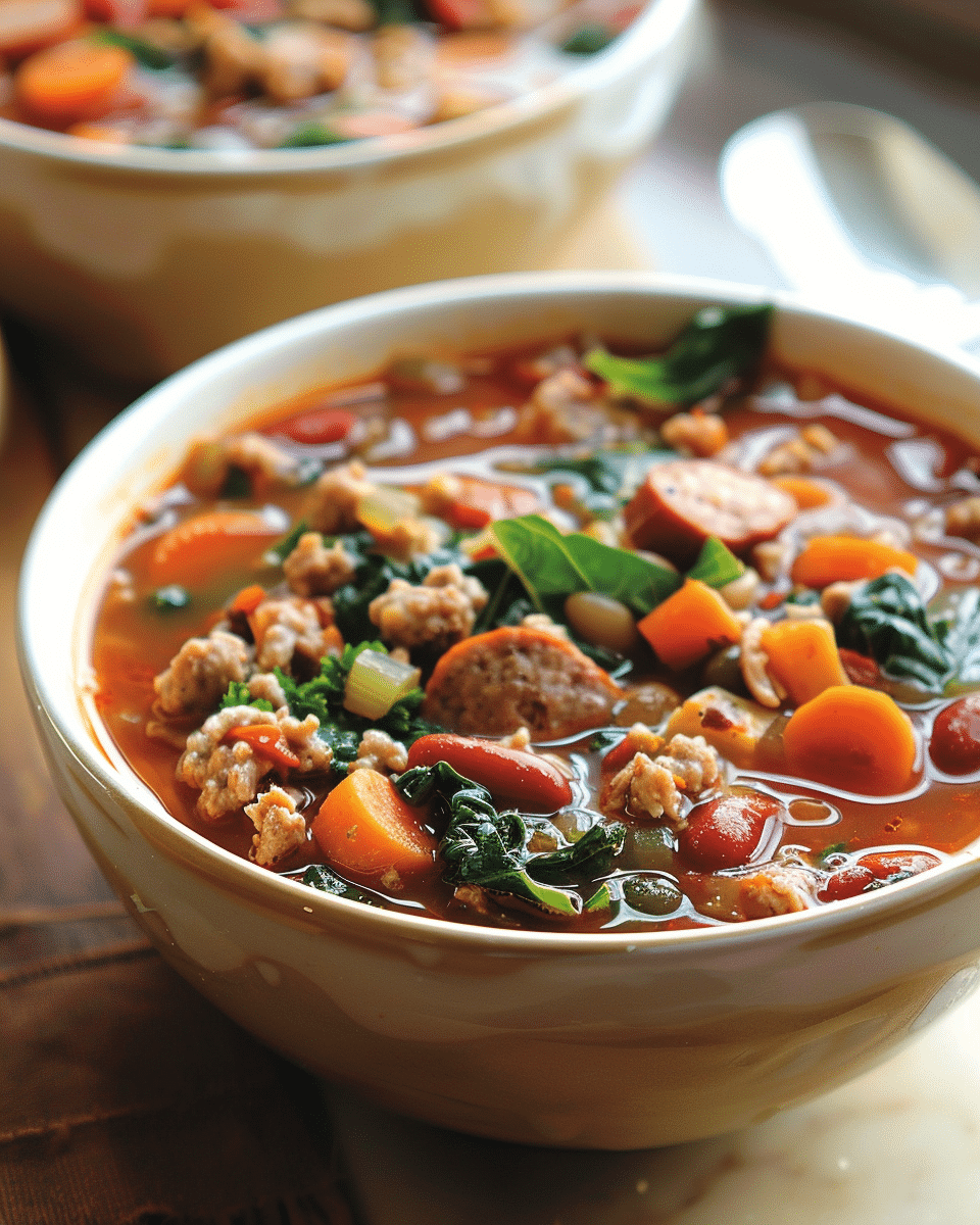 Minestrone Soup with Sausage Recipe
