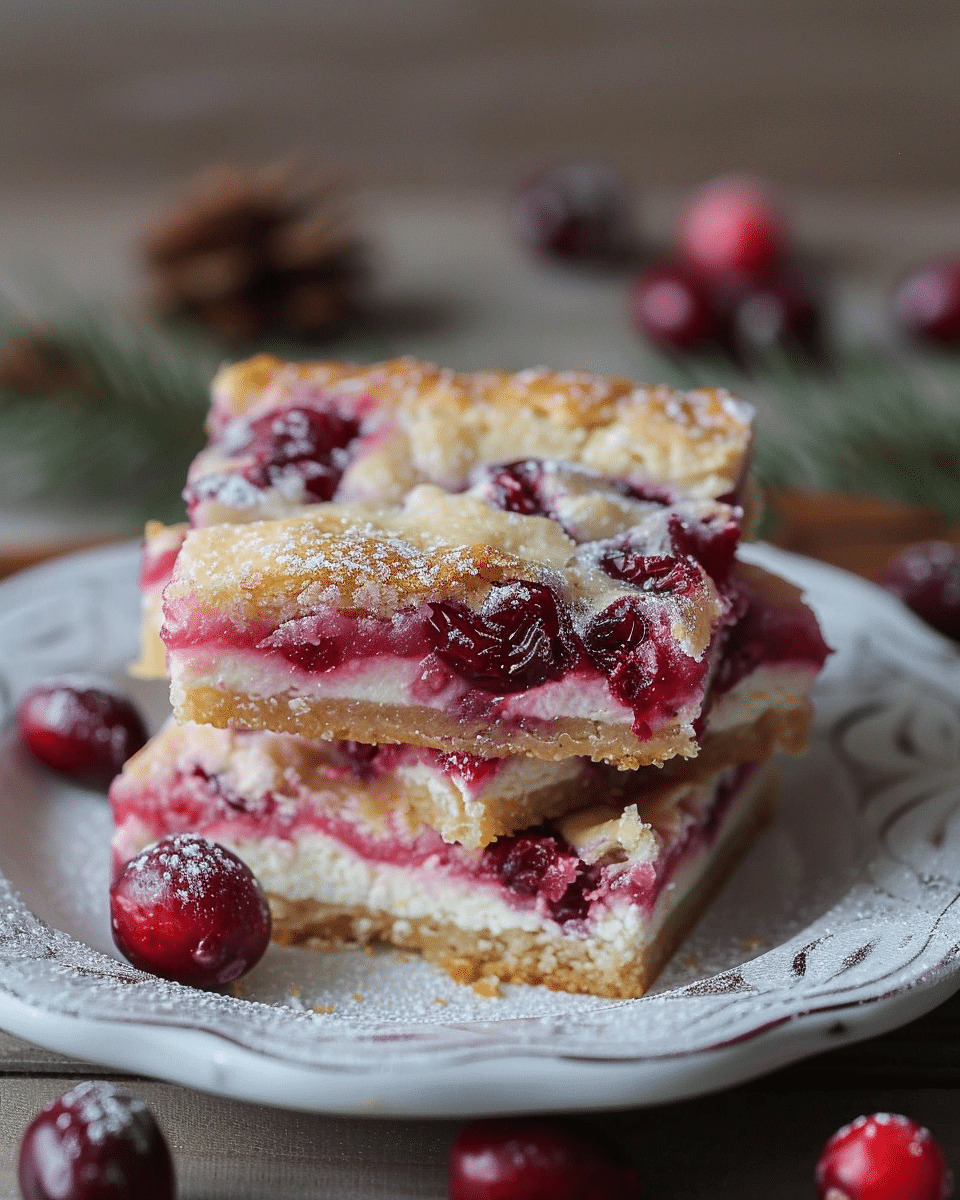 Cranberry Cream Cheese Bars