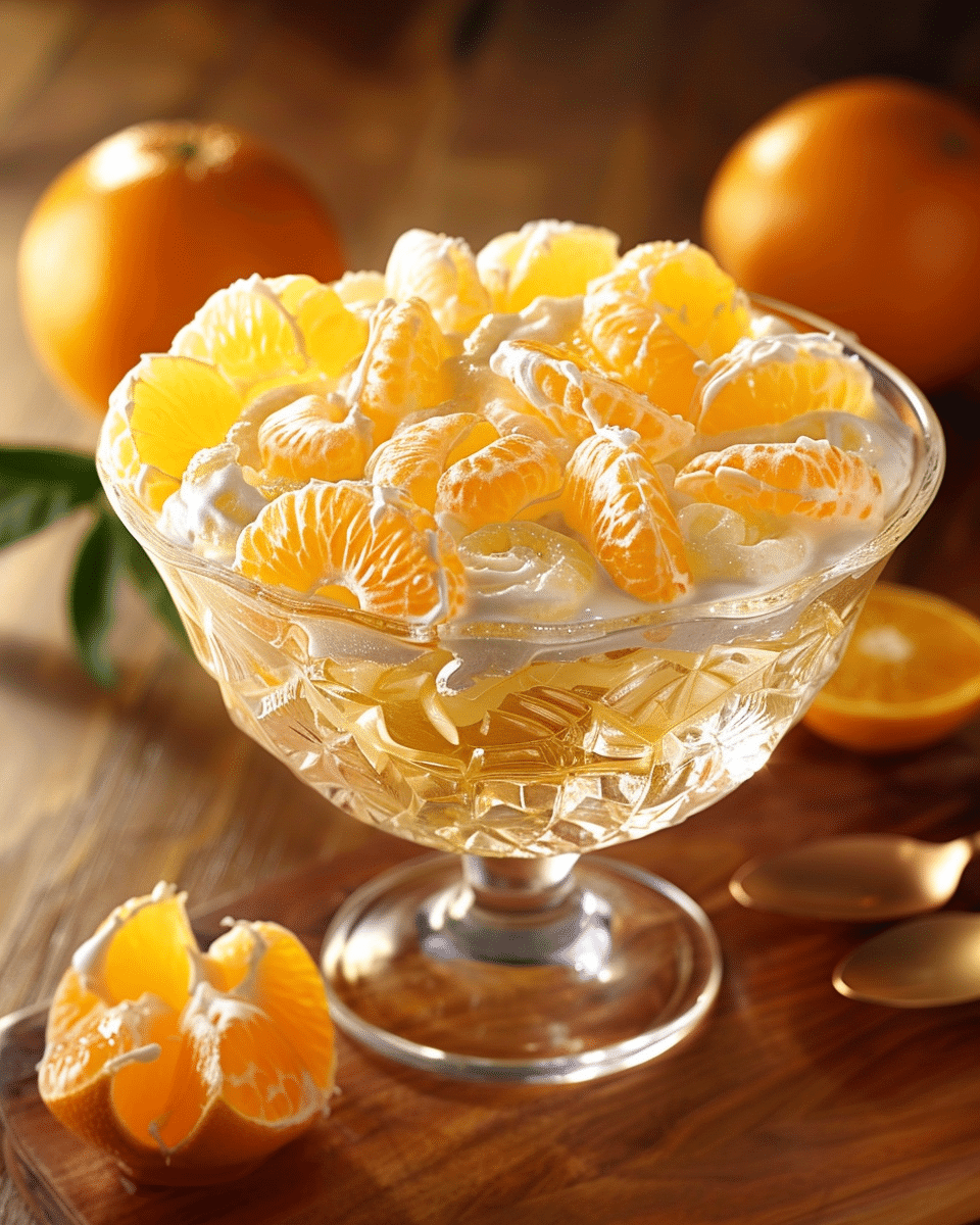 Easy Mandarin Orange Jello Salad