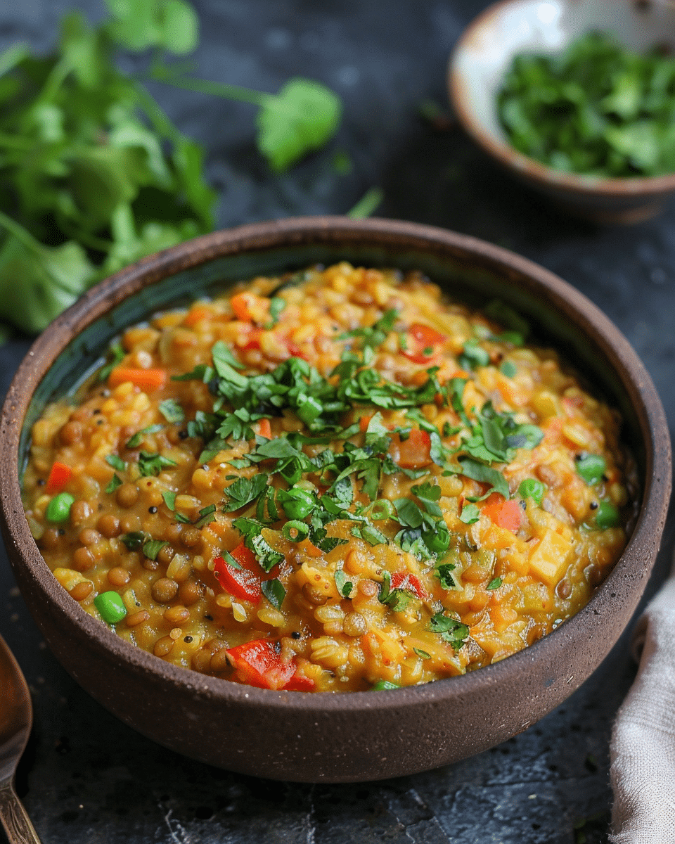 Instant Pot Mixed Lentils and Vegetables Khichdi