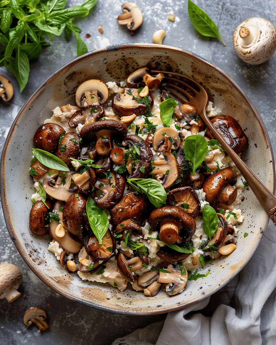 Baked Mushroom Salad
