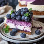 Lighter Blueberry Cheesecake