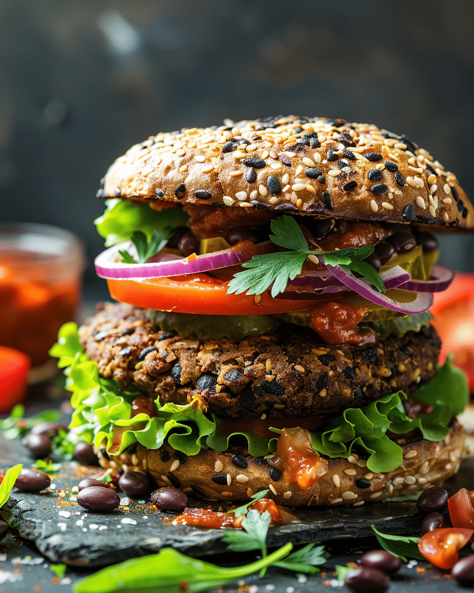 Vegan Black Bean Burgers