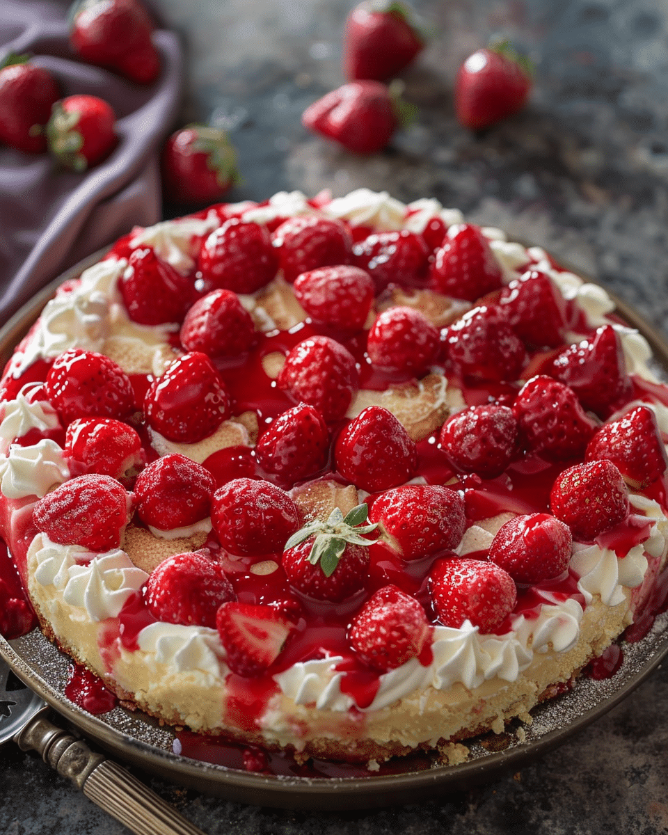 Strawberry Cheesecake Dump Cake Recipe
