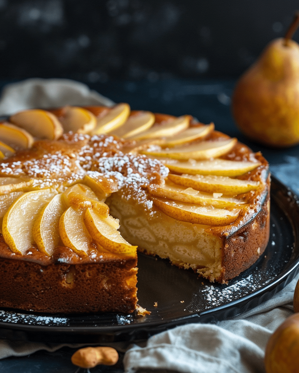 Moist Pear Cake Recipe