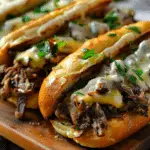 Philly Cheesesteak Sliders on Hawaiian Rolls