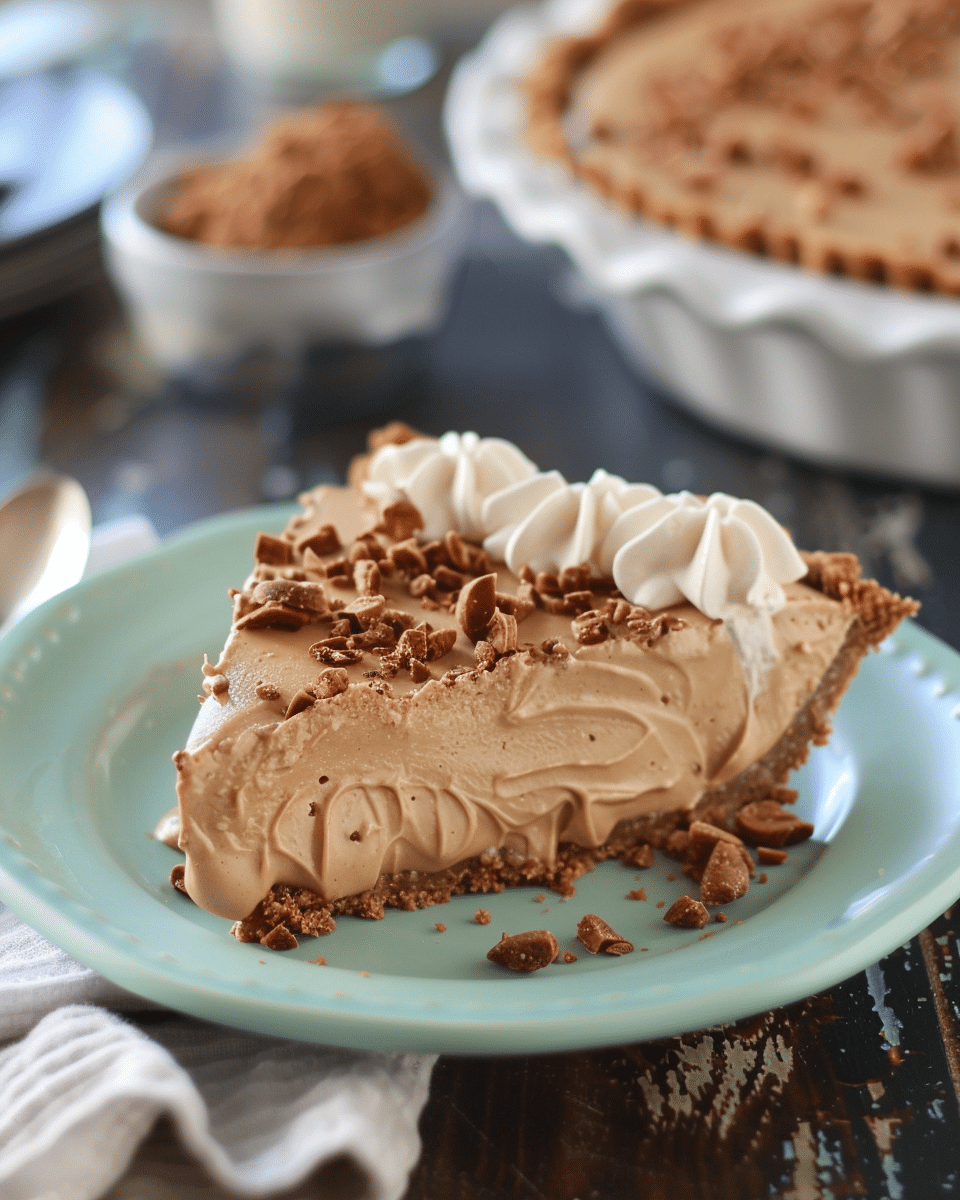 No-Bake Sugar-Free Peanut Butter Pie