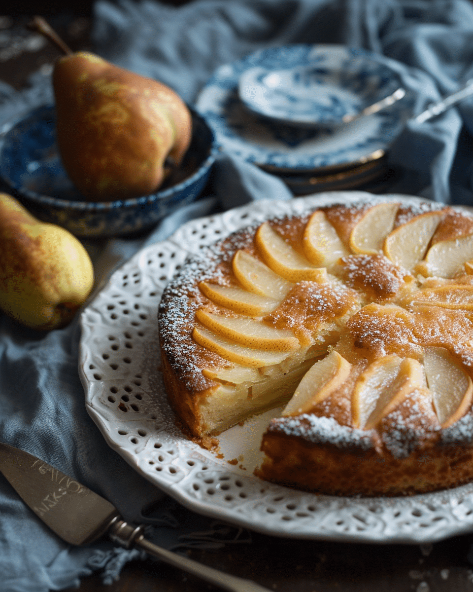 Easy Moist Pear Cake