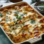 Cheesy Salsa Verde Chicken Casserole