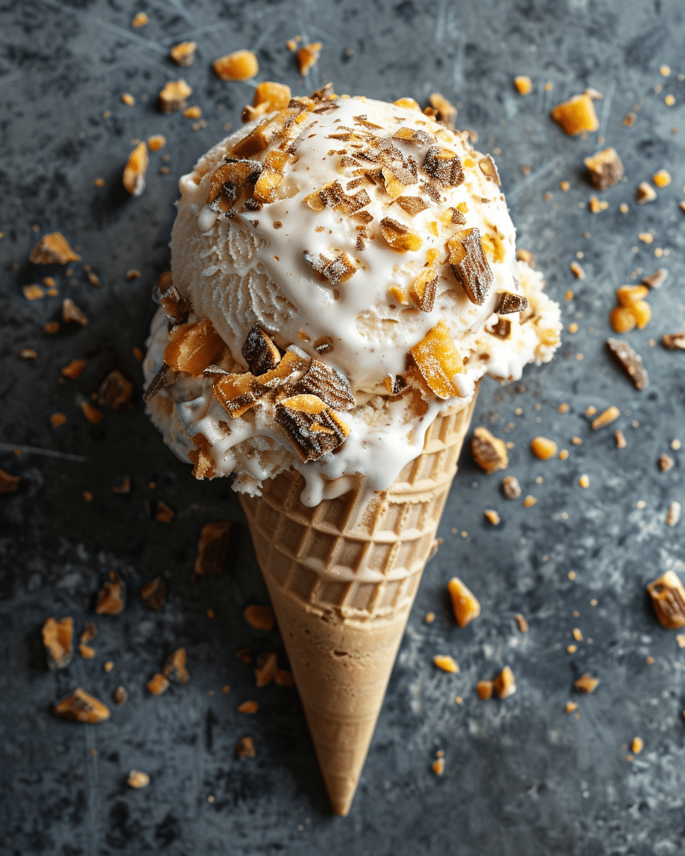 Butterfinger Ice Cream
