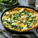 Feta Pea Frittata (Easy High Protein Recipe)