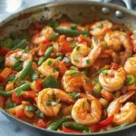 Shrimp and Vegetables Skillet
