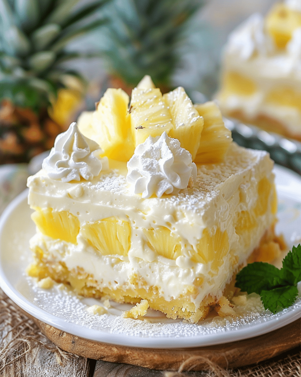 No Bake Pineapple Dream Dessert