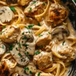 Creamy Chicken Stroganoff (Keto)