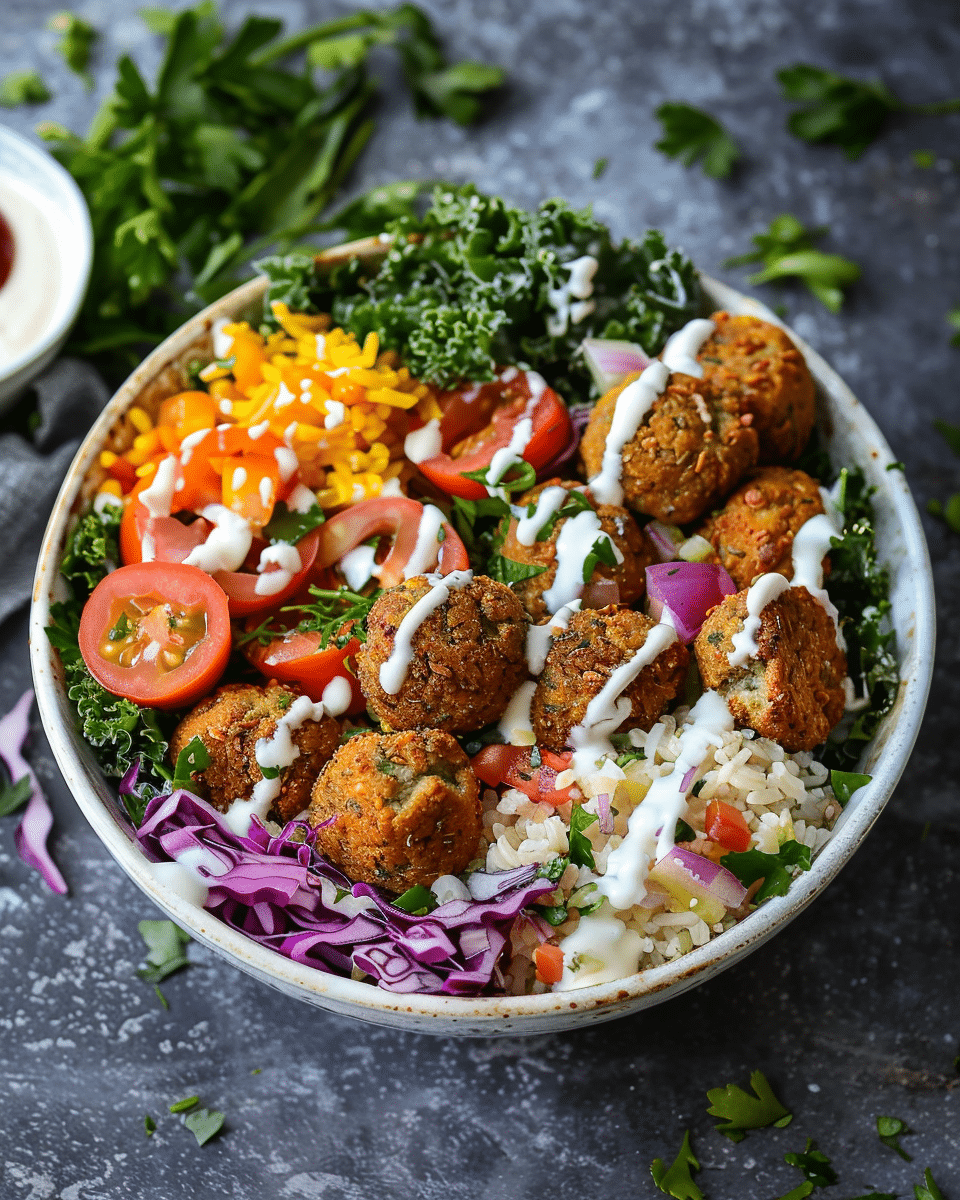 Crumbled Falafel Bowls