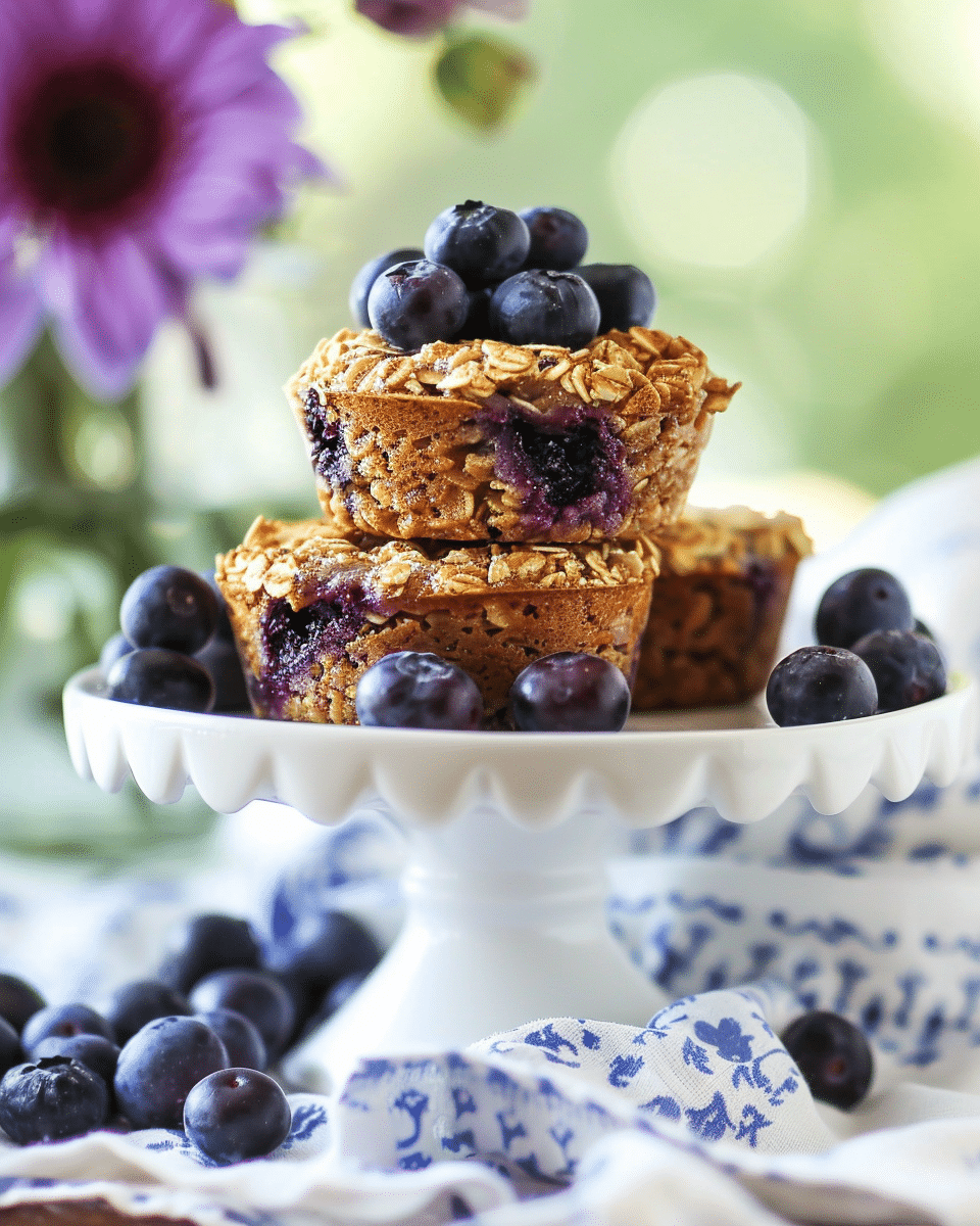 Blueberry Baked Oatmeal Cups