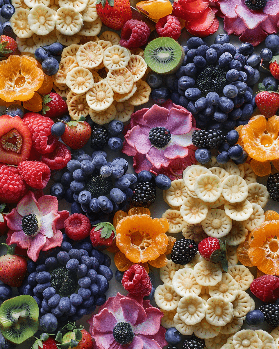 Easy Fruit Flower Crackers