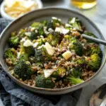 Roasted Broccoli and Farro Bowls