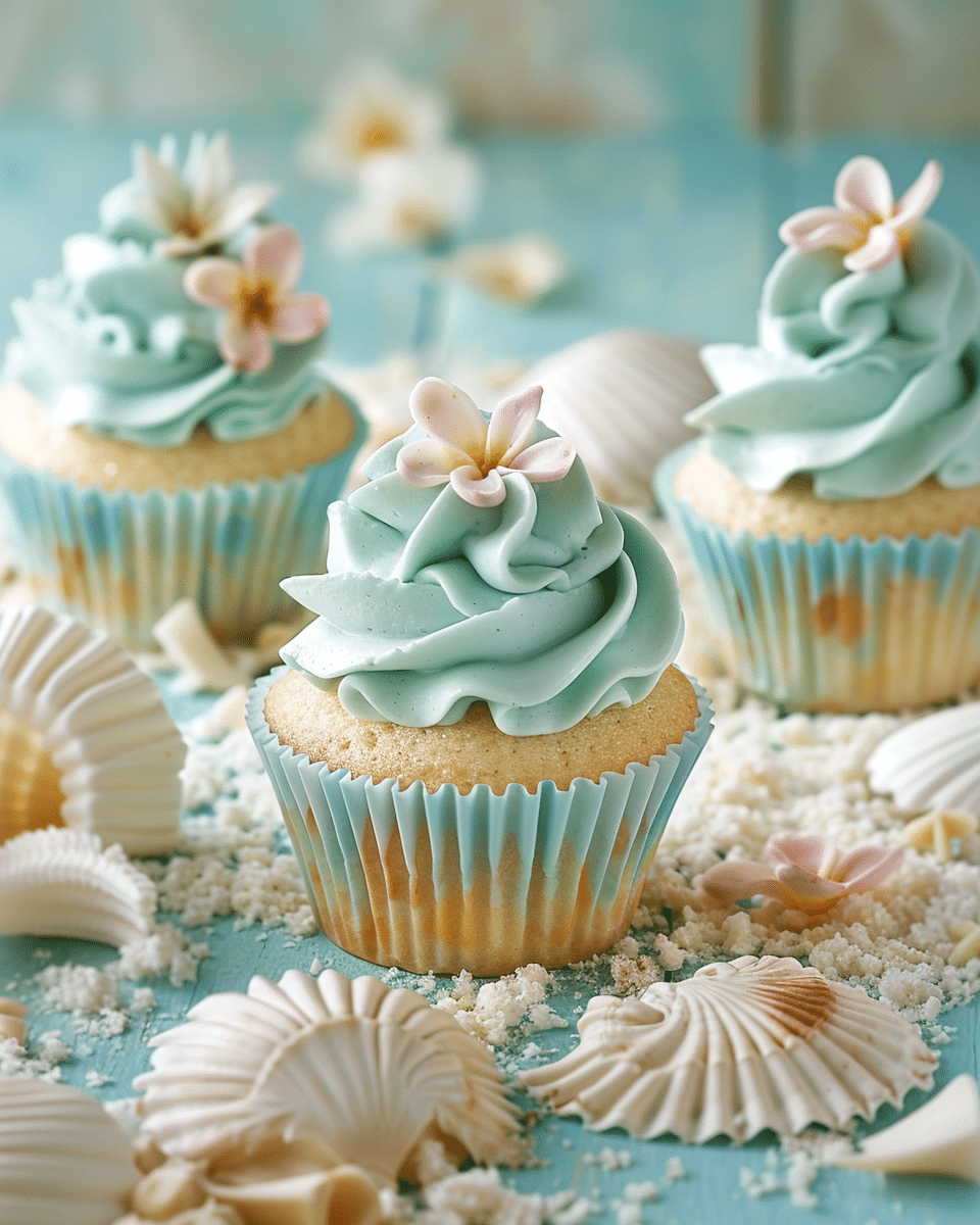 Summer Beach Party Cupcakes