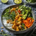 Curried Satay Veggie Bowls