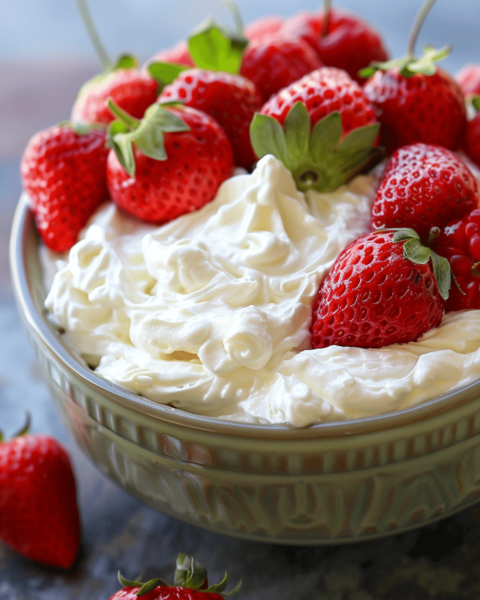Super Easy Cool Whip Fruit Dip