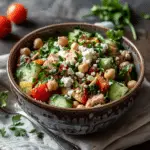 Feta Chickpea Tuna Salad