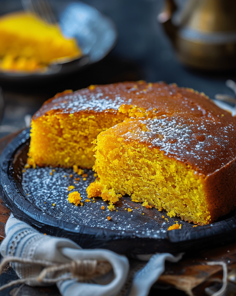 Sfouf (Lebanese Turmeric Cake)