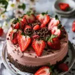 Strawberry Nutella Cheesecake