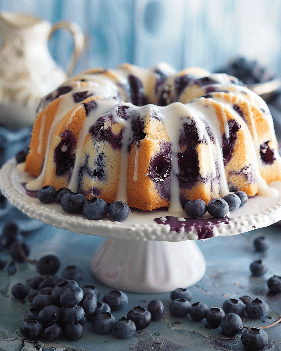 Super Moist Blueberry Bundt Cake