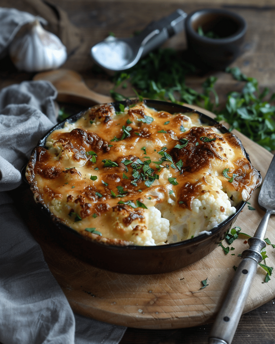 Cheesy Potato Cauliflower