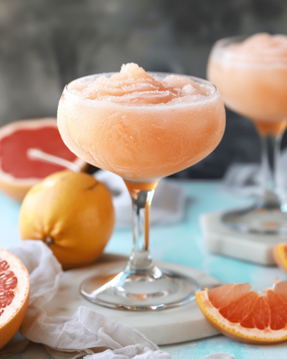 Frozen Pink Grapefruit Prosecco Cocktail