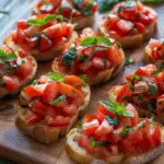 Fresh Tomato Bruschetta Recipe Easy 5-Step Basil Garlic Appetizer