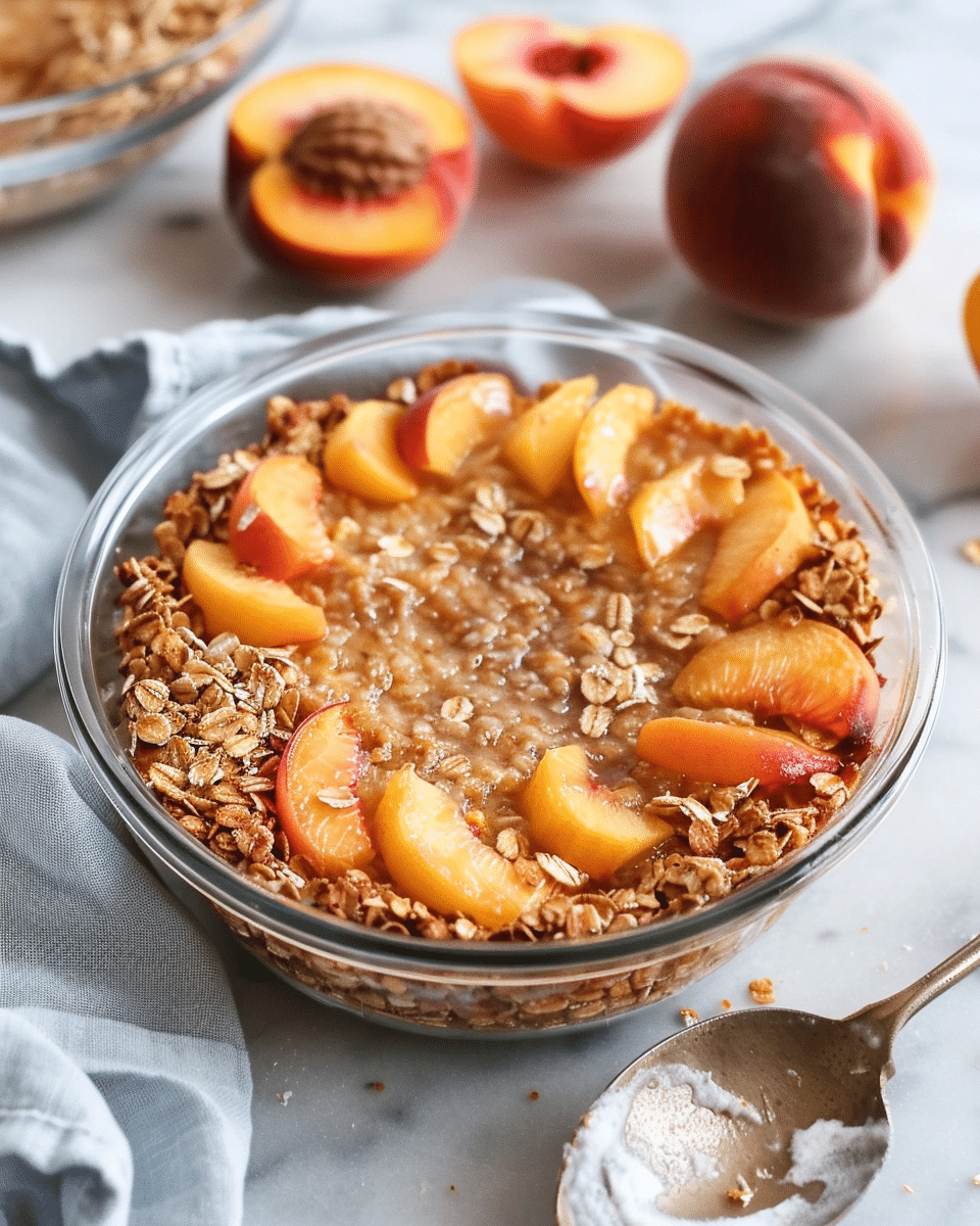 Peach Baked Oatmeal