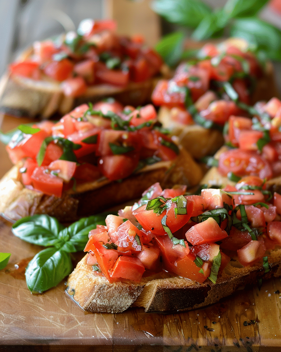 Fresh Tomato Bruschetta Recipe Easy 5-Step Basil Garlic Appetizer